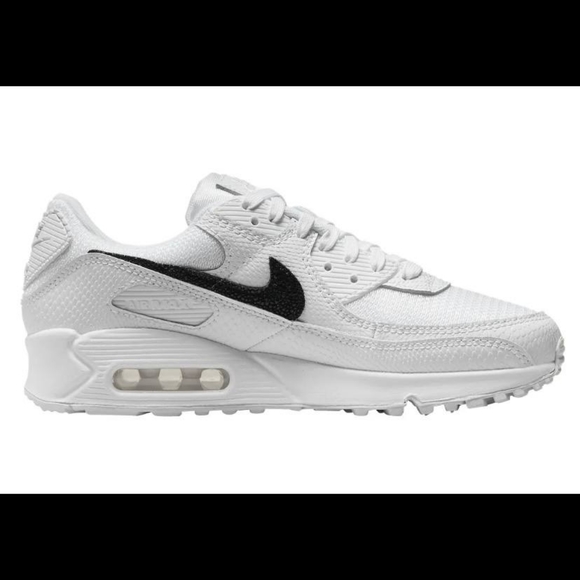 Nike Air Max 90 White Snakeskin Black Stingray DZ5212-100 Womens New Size 7 - Picture 4 of 6